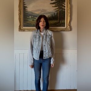 Anthropologie PILCRO Women's Denim and Gray Jacket